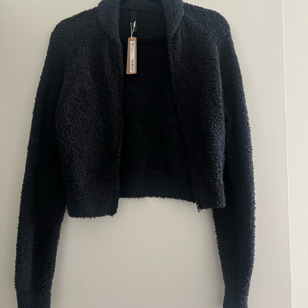 SKIMS Charcoal Textured Jacket